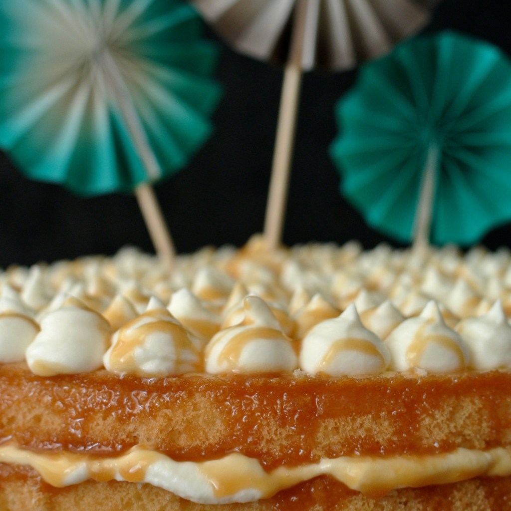 Šlehačkový dort s karamelem